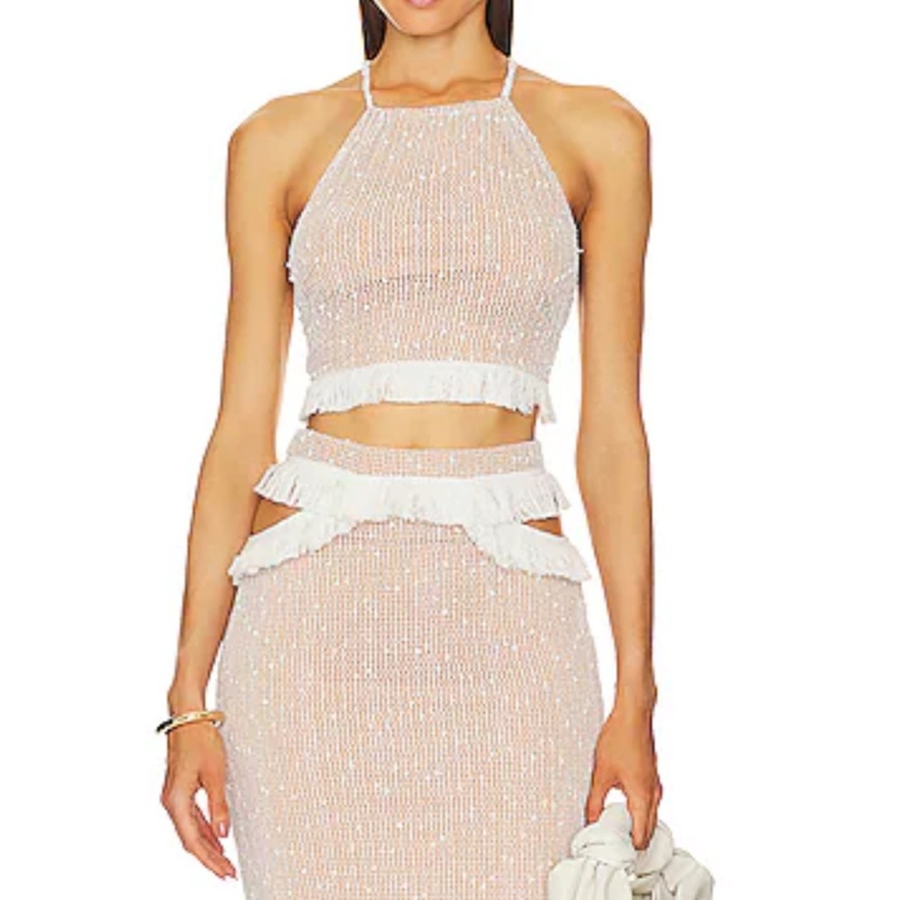 REVOLVE White Maxi Skirt